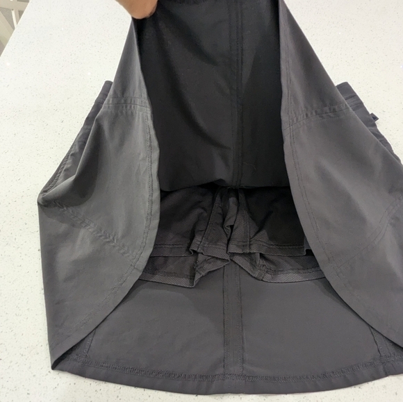 L.L.Bean Woman Dark Gray Performance Active Mini Skirt Skort Tennis Fitness 12 - Picture 6 of 12